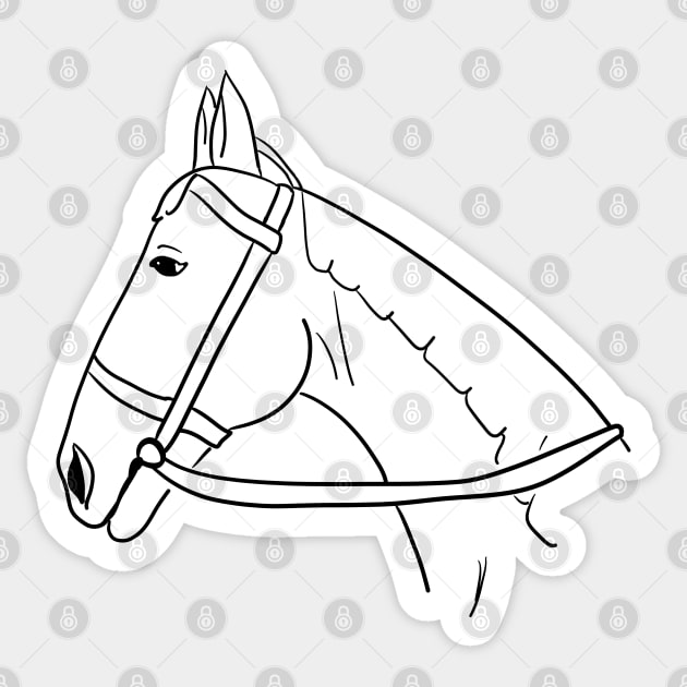 Horse head Sticker by Antiope